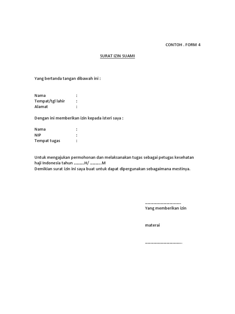 Detail Format Surat Izin Nomer 3