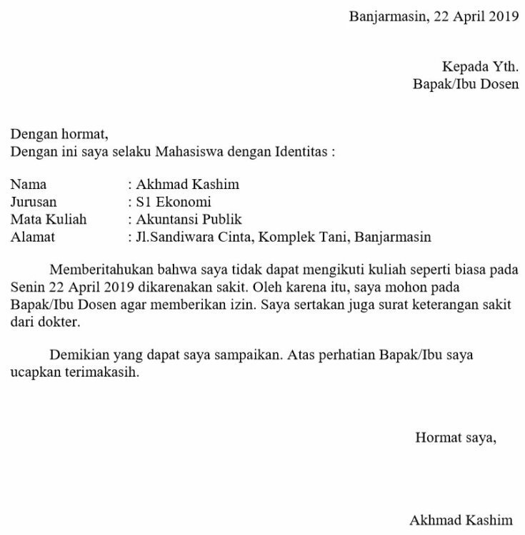 Detail Format Surat Izin Nomer 23