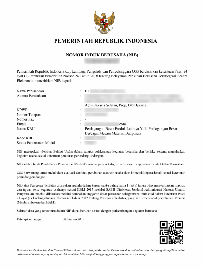 Detail Format Surat Izin Usaha Nomer 10