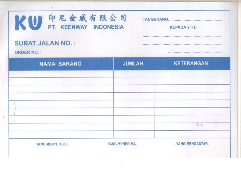 Detail Format Surat Jalan Barang Nomer 34