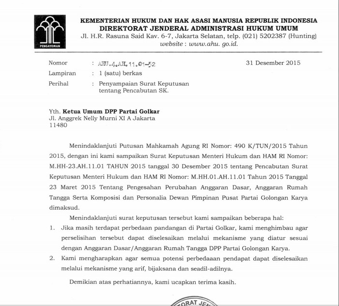 Download Format Surat Keputusan Nomer 36