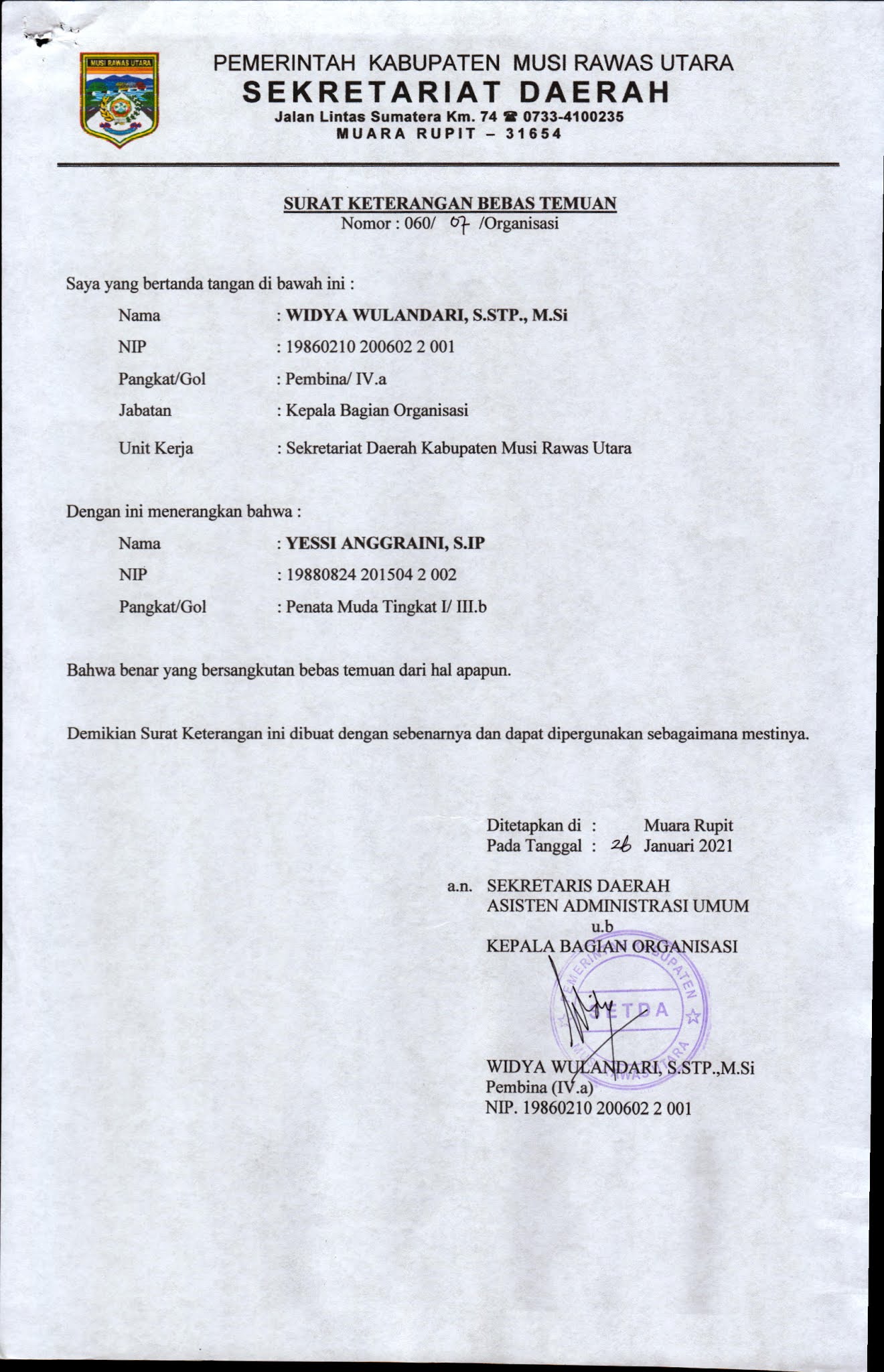 Detail Format Surat Keterangan Nomer 39