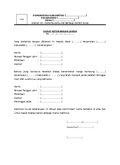 Detail Format Surat Keterangan Nomer 45