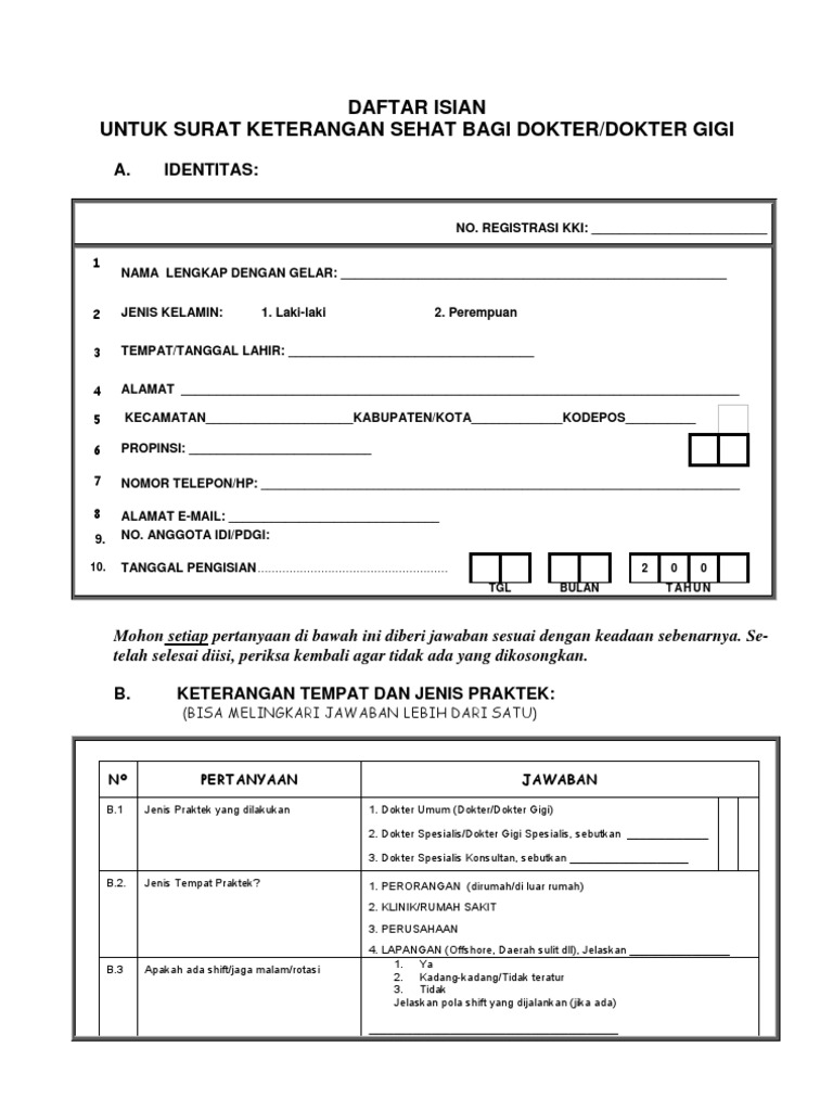 Detail Format Surat Keterangan Sehat Nomer 32