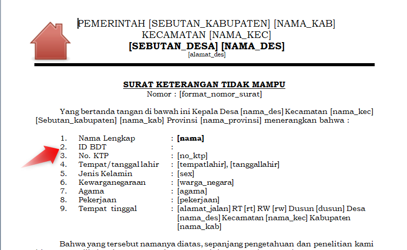 Detail Format Surat Keterangan Tidak Mampu Nomer 48