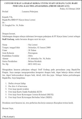 Detail Format Surat Lamaran Nomer 45