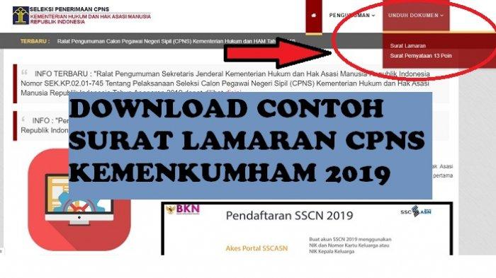 Detail Format Surat Lamaran Cpns 2019 Kemenkumham Nomer 27