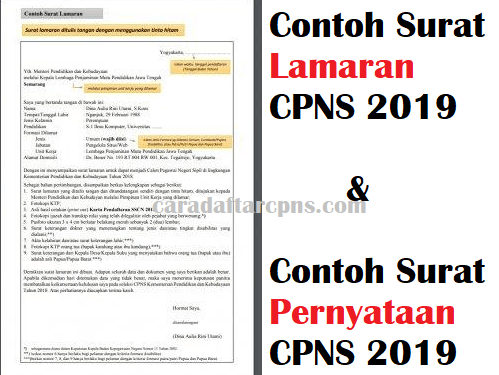 Detail Format Surat Lamaran Cpns 2019 Kemenkumham Nomer 32