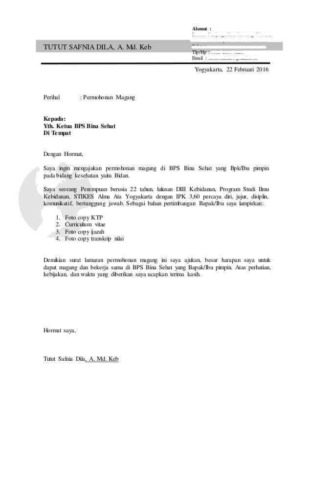 Detail Format Surat Lamaran Kerja Dan Cv Nomer 49