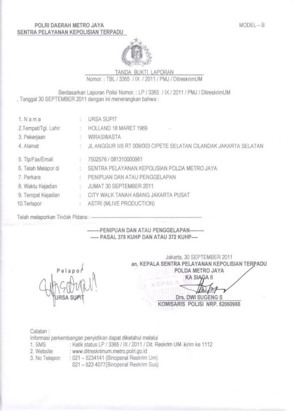 Detail Format Surat Laporan Polisi Nomer 14