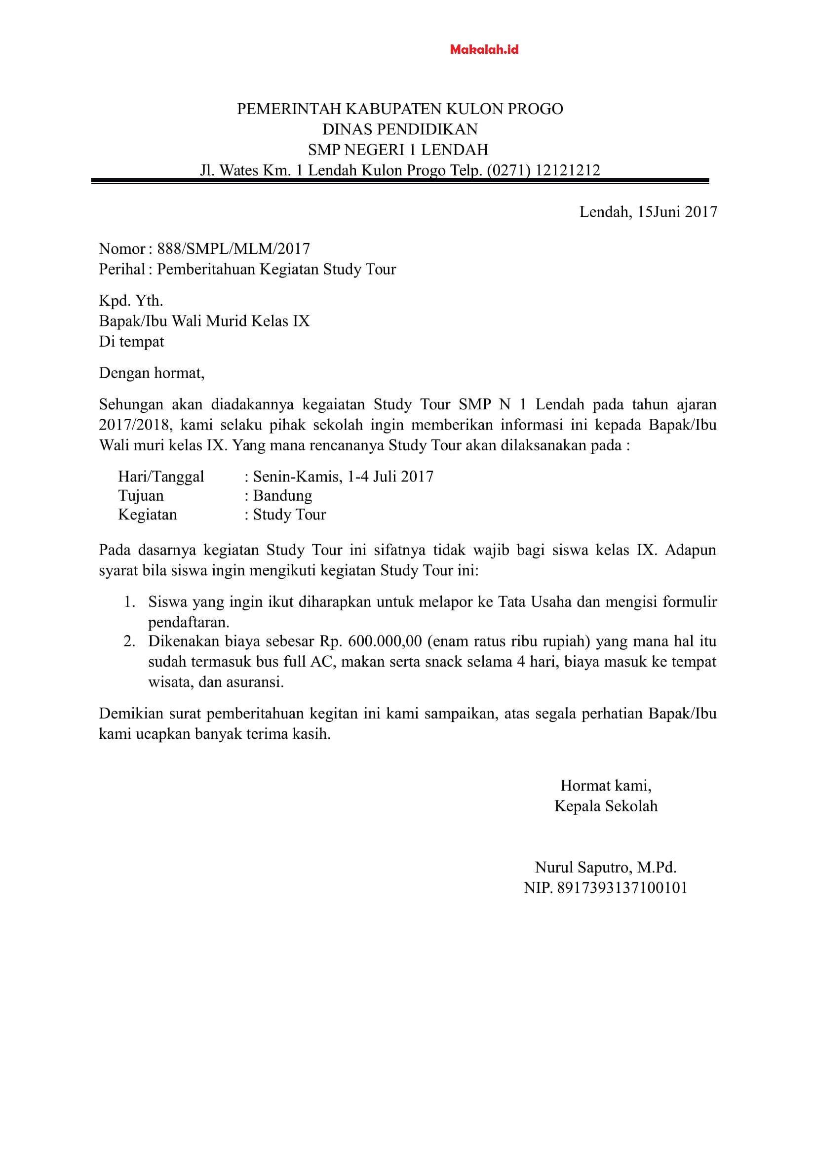 Detail Format Surat Pemberitahuan Nomer 21