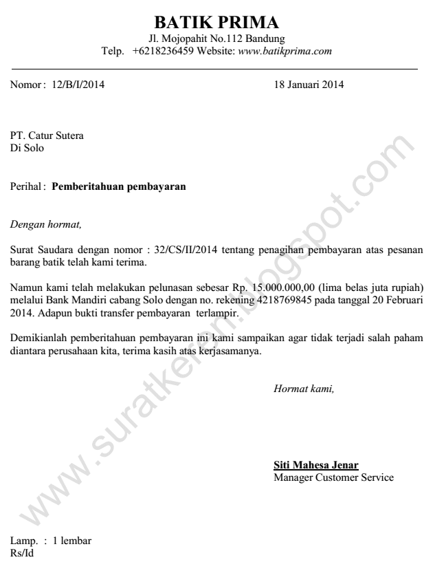 Detail Format Surat Pemberitahuan Nomer 24