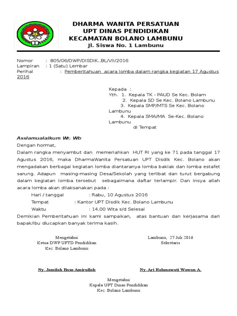 Detail Format Surat Pemberitahuan Nomer 48