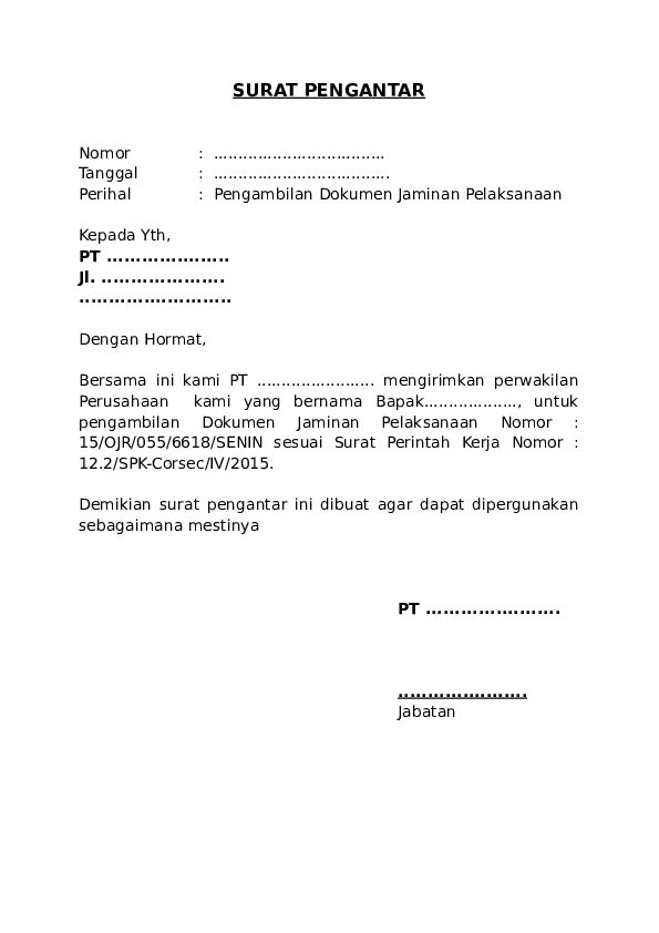 Detail Format Surat Pengantar Rt Nomer 32