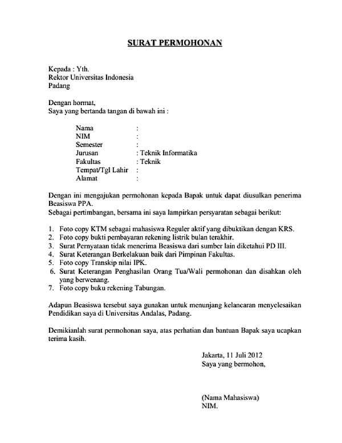 Detail Format Surat Permintaan Nomer 11