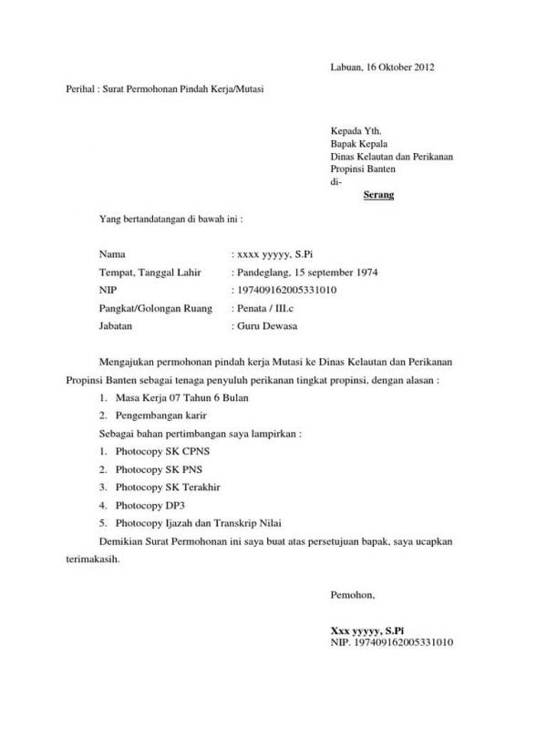 Detail Format Surat Permintaan Nomer 5