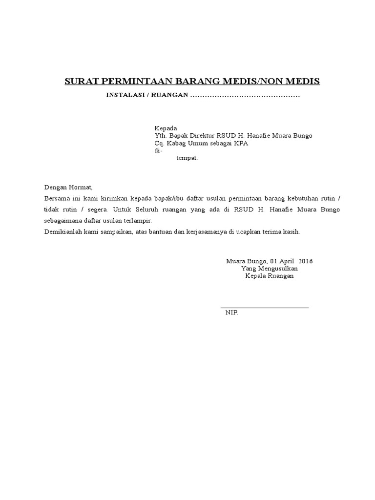 Detail Format Surat Permintaan Nomer 47