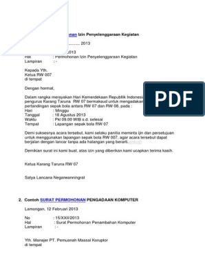 Detail Format Surat Permohonan Nomer 33