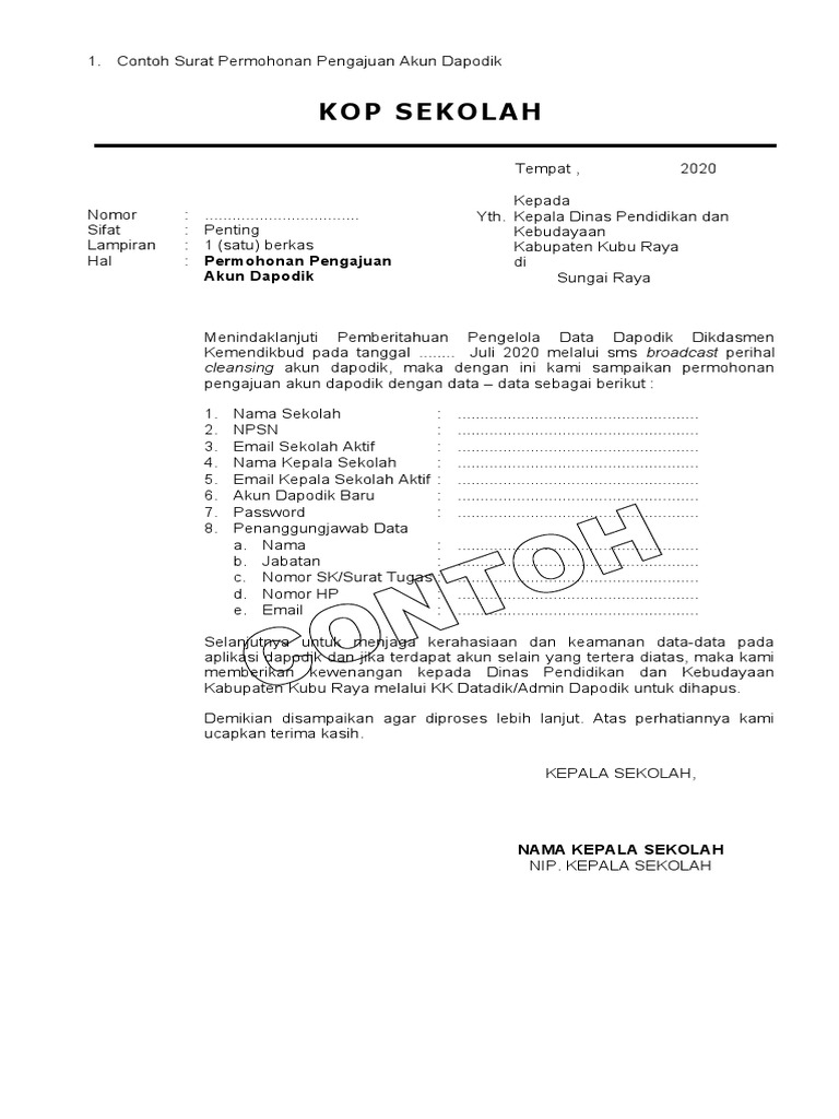 Detail Format Surat Permohonan Nomer 34