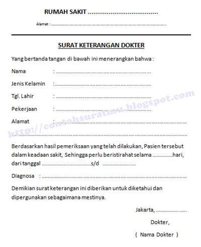 Detail Format Surat Sakit Nomer 9