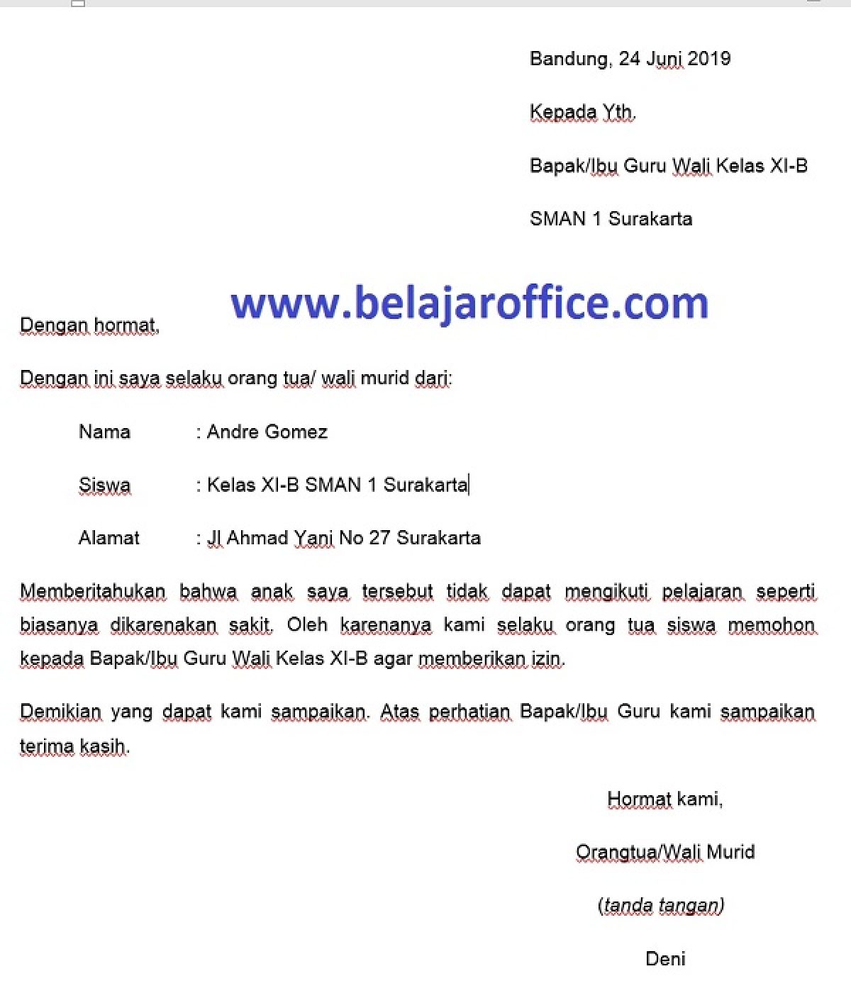 Detail Format Surat Sakit Nomer 12