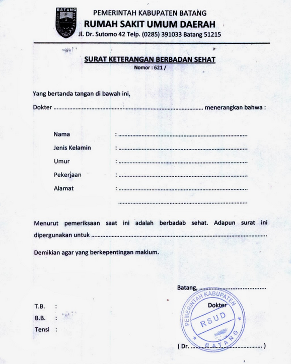 Detail Format Surat Sakit Nomer 27