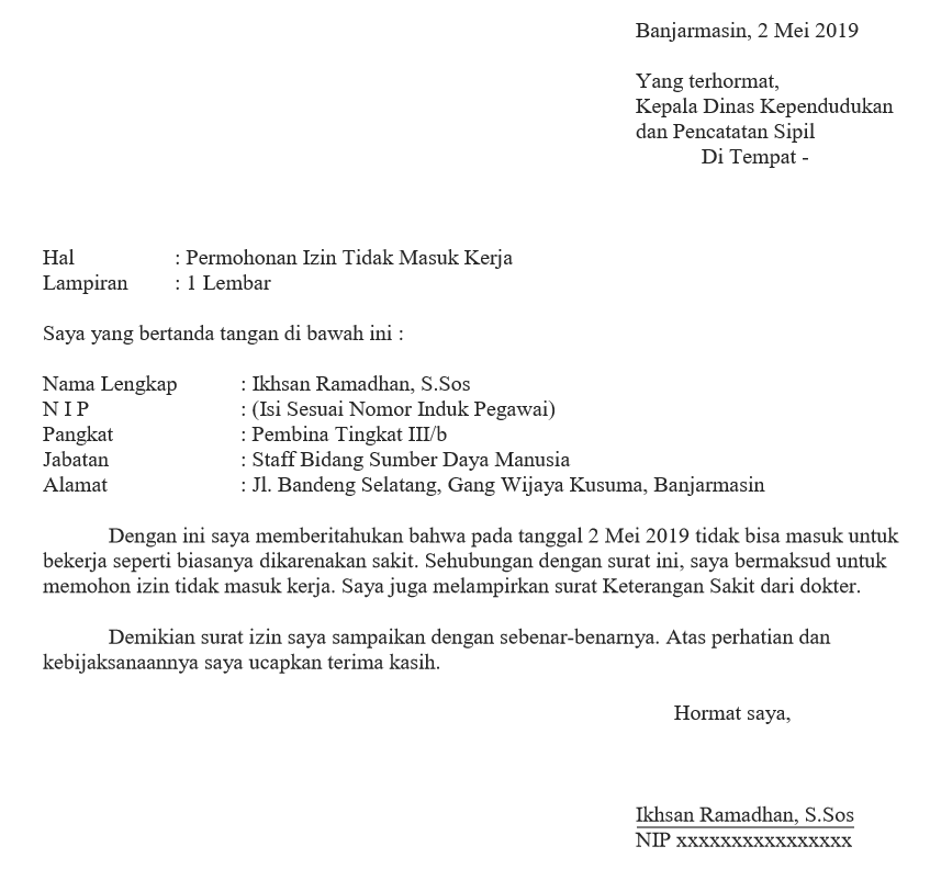 Detail Format Surat Sakit Nomer 29