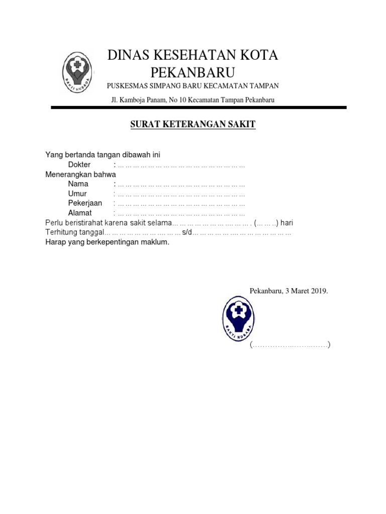 Detail Format Surat Sakit Nomer 30