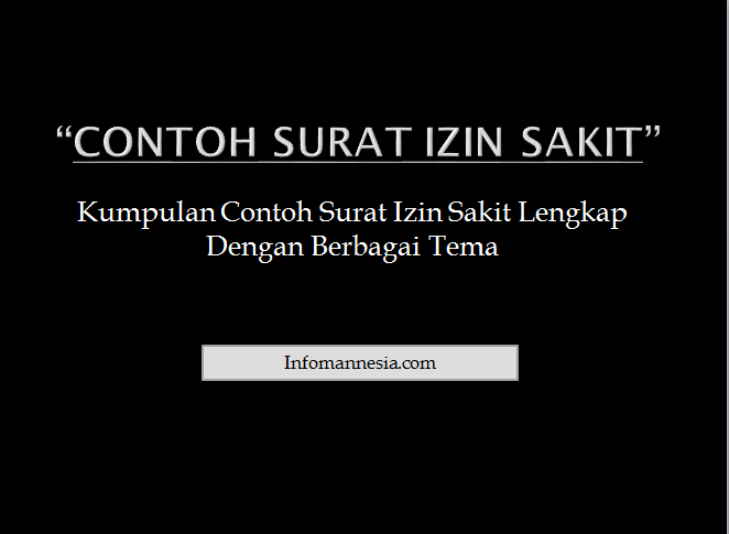 Detail Format Surat Sakit Nomer 42