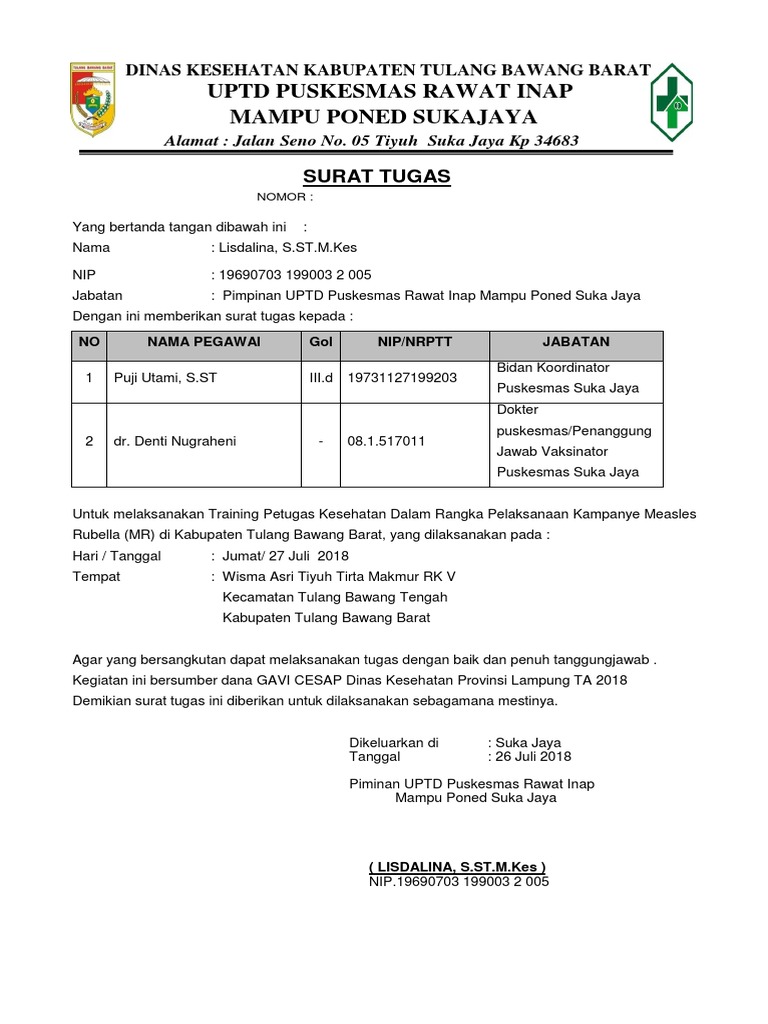 Detail Format Surat Tugas Nomer 24