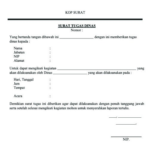 Detail Format Surat Tugas Nomer 30