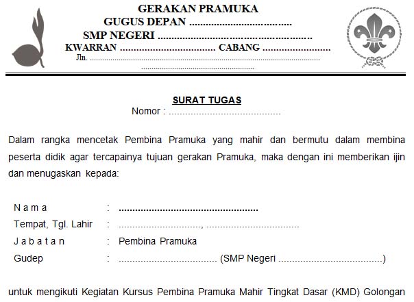 Detail Format Surat Tugas Nomer 39