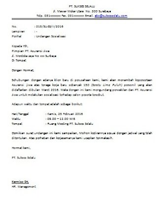 Detail Format Surat Undangan Nomer 13