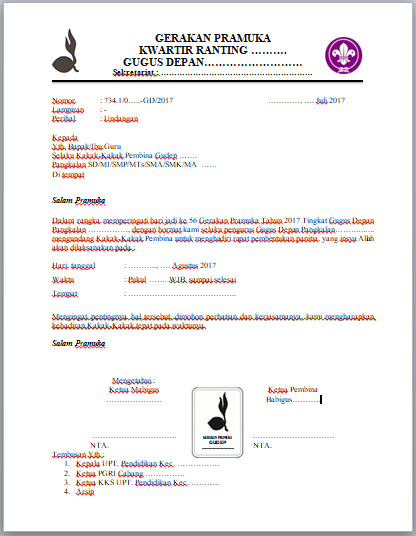 Detail Format Surat Undangan Nomer 37