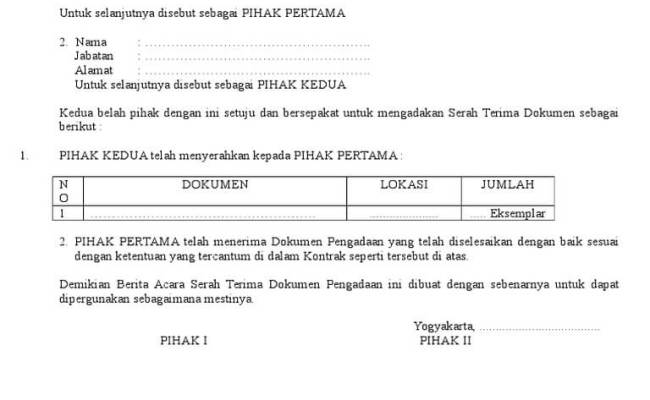 Detail Format Tanda Terima Surat Nomer 28