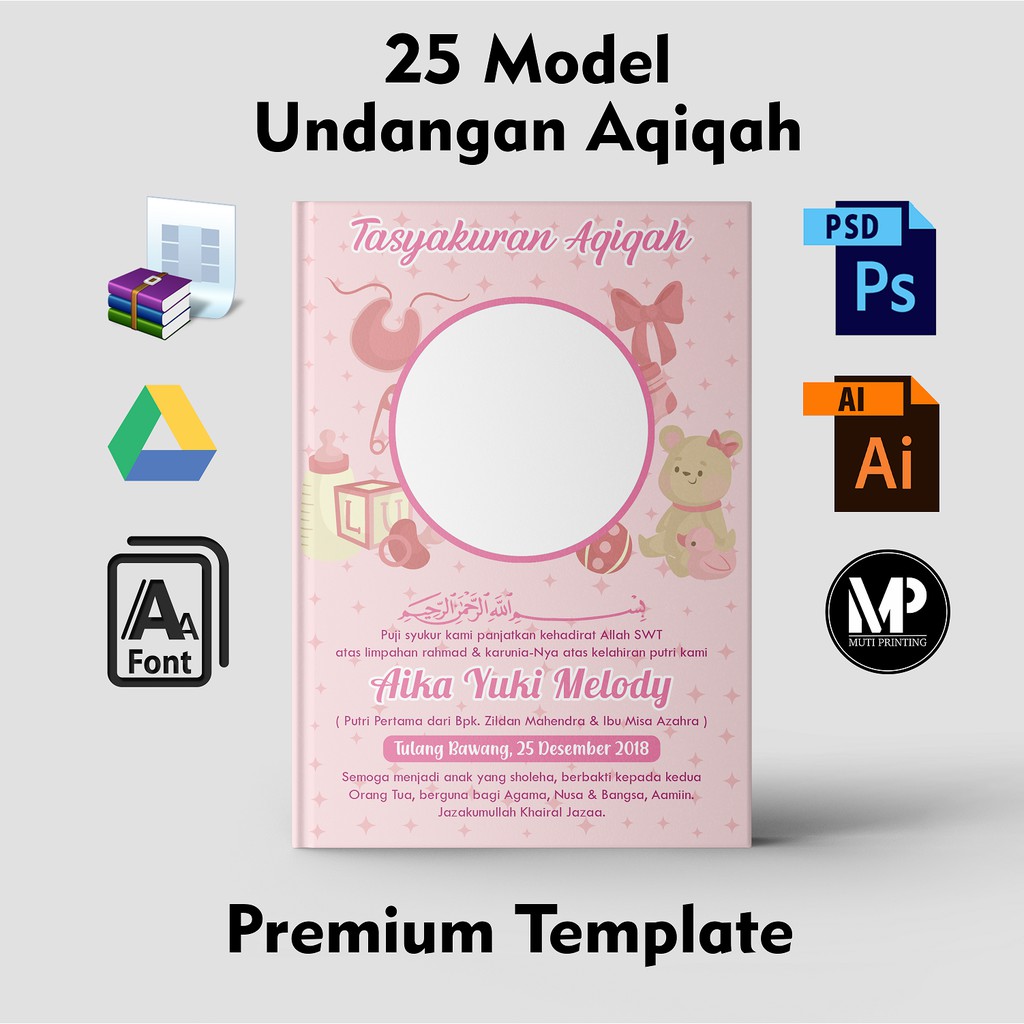 Detail Format Undangan Aqiqah Nomer 34