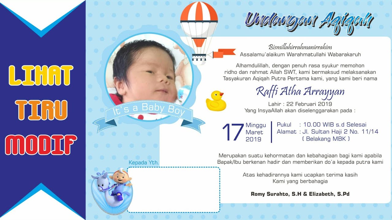 Detail Format Undangan Aqiqah Photoshop Nomer 28