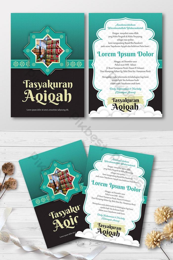 Detail Format Undangan Aqiqah Photoshop Nomer 48