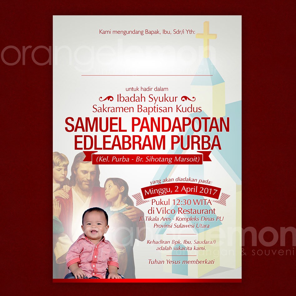 Format Undangan Baptisan Anak - KibrisPDR