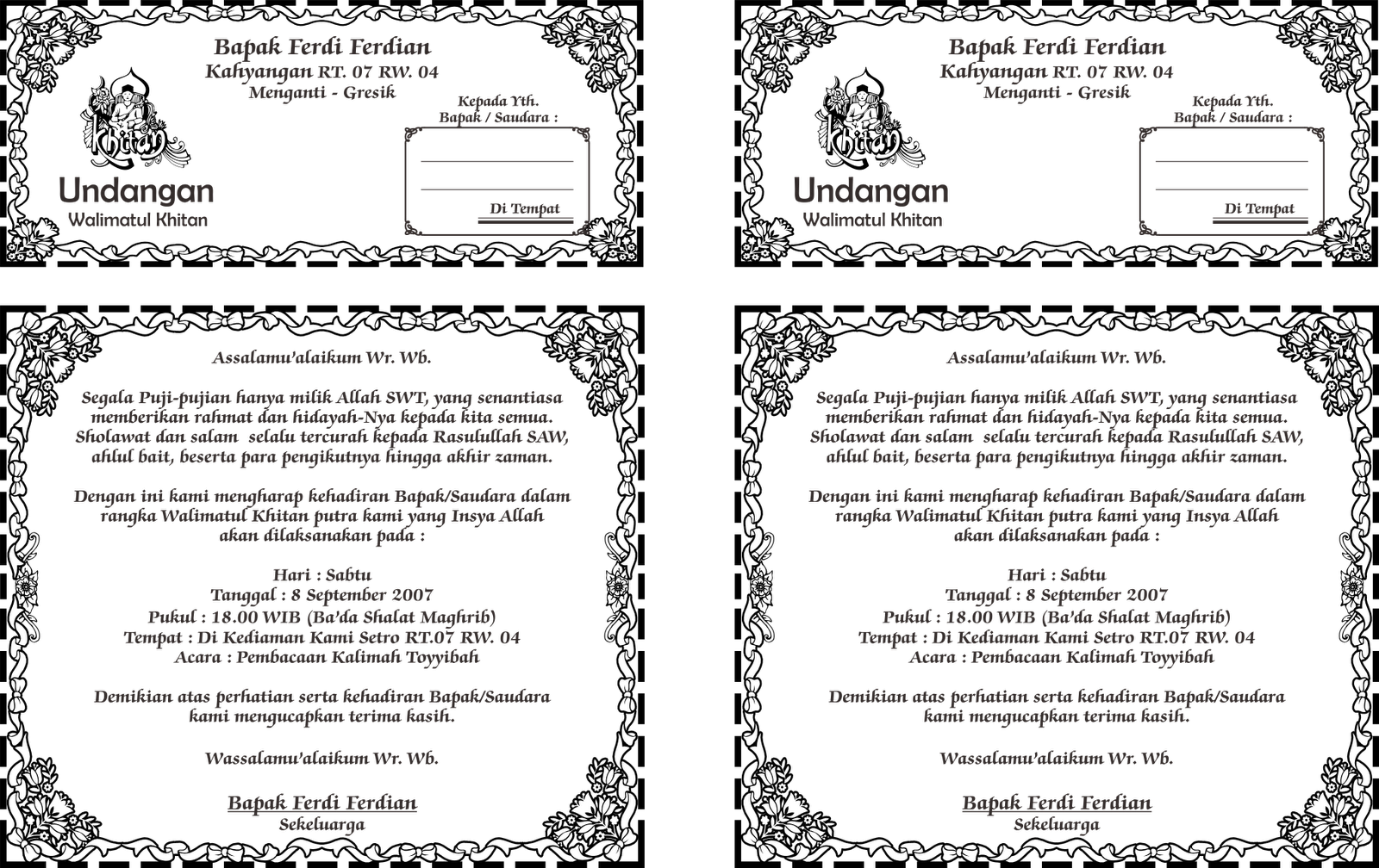 Detail Format Undangan Khitanan Yang Bisa Di Edit Nomer 28