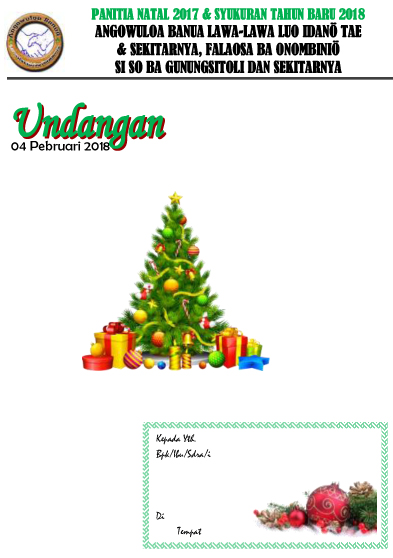 Detail Format Undangan Natal Nomer 10