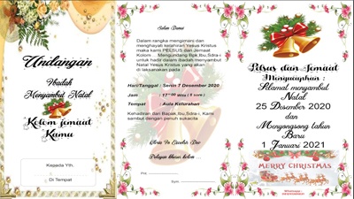 Detail Format Undangan Natal Nomer 20