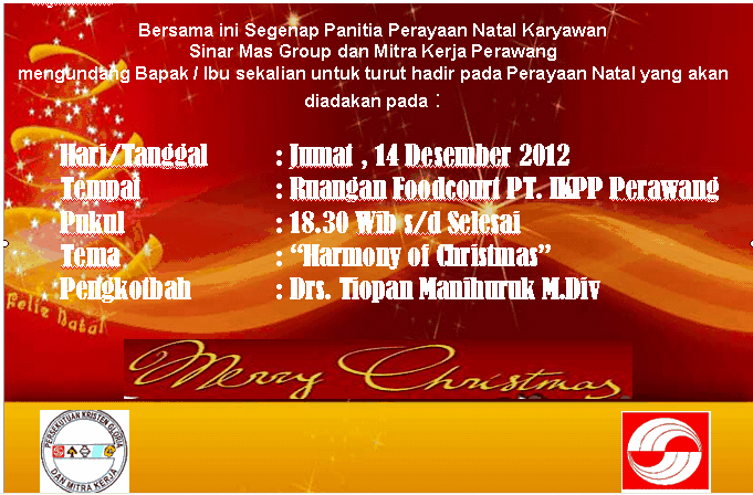 Detail Format Undangan Natal Nomer 41