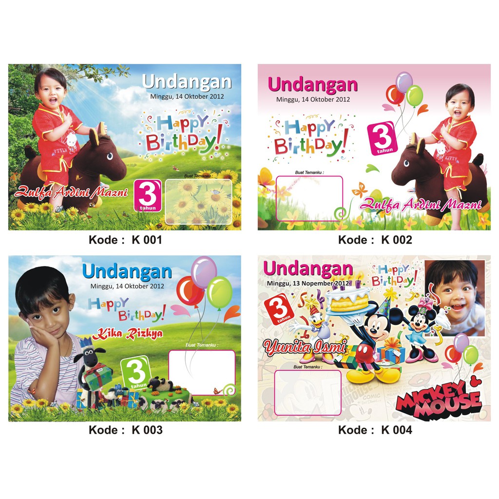 Detail Format Undangan Ulang Tahun Anak Nomer 34