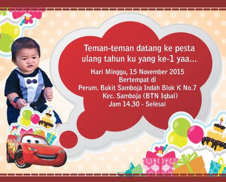 Detail Format Undangan Ulang Tahun Anak Nomer 54