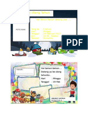 Detail Format Undangan Ulang Tahun Anak Yang Bisa Diedit Nomer 34