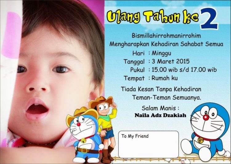 Detail Format Undangan Ulang Tahun Anak Yang Bisa Diedit Nomer 43