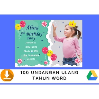 Detail Format Undangan Ulang Tahun Anak Yang Bisa Diedit Nomer 51