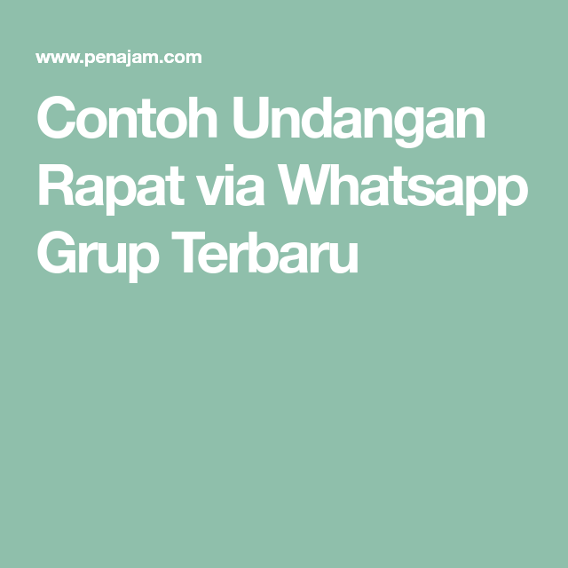 Detail Format Undangan Via Whatsapp Nomer 13