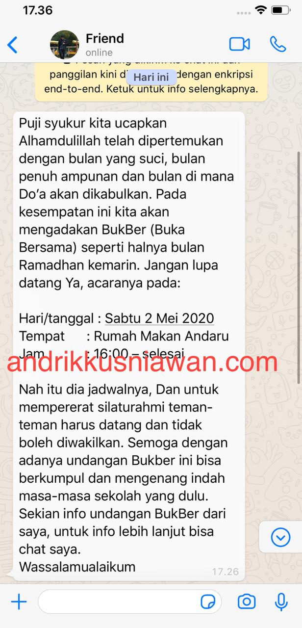 Detail Format Undangan Via Whatsapp Nomer 50